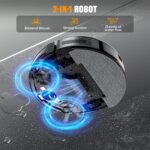 Robot Vacuum and Mop Combo, Vacuuming & Mopping 2 in 1 Robot 3200Pa Max Suction,with Schedule, App/Bluetooth/Voice, Self-Charging Robot Vacuum Cleaner, Slim, Ideal for Pet Hair, Hard Floor, Carpet - Image 3