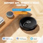 Robot Vacuum and Mop Combo, Vacuuming & Mopping 2 in 1 Robot 3200Pa Max Suction,with Schedule, App/Bluetooth/Voice, Self-Charging Robot Vacuum Cleaner, Slim, Ideal for Pet Hair, Hard Floor, Carpet - Image 4