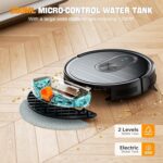 Robot Vacuum and Mop Combo, Vacuuming & Mopping 2 in 1 Robot 3200Pa Max Suction,with Schedule, App/Bluetooth/Voice, Self-Charging Robot Vacuum Cleaner, Slim, Ideal for Pet Hair, Hard Floor, Carpet - Image 5