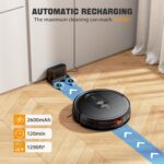 Robot Vacuum and Mop Combo, Vacuuming & Mopping 2 in 1 Robot 3200Pa Max Suction,with Schedule, App/Bluetooth/Voice, Self-Charging Robot Vacuum Cleaner, Slim, Ideal for Pet Hair, Hard Floor, Carpet - Image 6