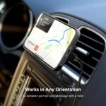 Belkin MagSafe-Compatible Magnetic Wireless Car Charger 10W - BoostCharge Pro Wireless Charger, Magnetic Car Vent Phone Mount for iPhone 16, iPhone 15, 14, & 13 Series - Black - Image 3