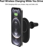 Belkin MagSafe-Compatible Magnetic Wireless Car Charger 10W - BoostCharge Pro Wireless Charger, Magnetic Car Vent Phone Mount for iPhone 16, iPhone 15, 14, & 13 Series - Black - Image 5