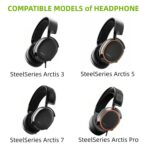 Saipomor Replacement 3.5mm Male to Female Audio Adapter Cable – Compatible with SteelSeries Arctis 3/5/7, Arctis Pro + GameDAC, Arctis Pro Wireless Headsets - Image 3