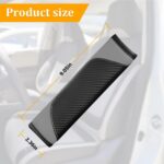2PCS Car Seat Belt Cover, Carbon Fiber Seatbelt Shoulder Protection, Soft Car Seat Belt Strap Cushion Protect Your Neck and Shoulder, Car Accessories Seat Belt Pad for Car Truck (Black/Gray) - Image 3