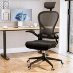Frylr Heavy Duty Office Chair - Ergonomic Plus Size Desk Chair for Home Office Use, Supportive Mesh Design for Big and Tall People, 400lbs Capacity, Black - Image 10