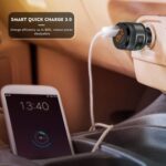 Bluetooth 5.3 FM Transmitter for Car, 3.0 Wireless Bluetooth FM Radio Adapter Music Player FM Transmitter/Car Kit with Hands-Free Calling and 2 USB Ports Charger Support USB Drive - Image 3