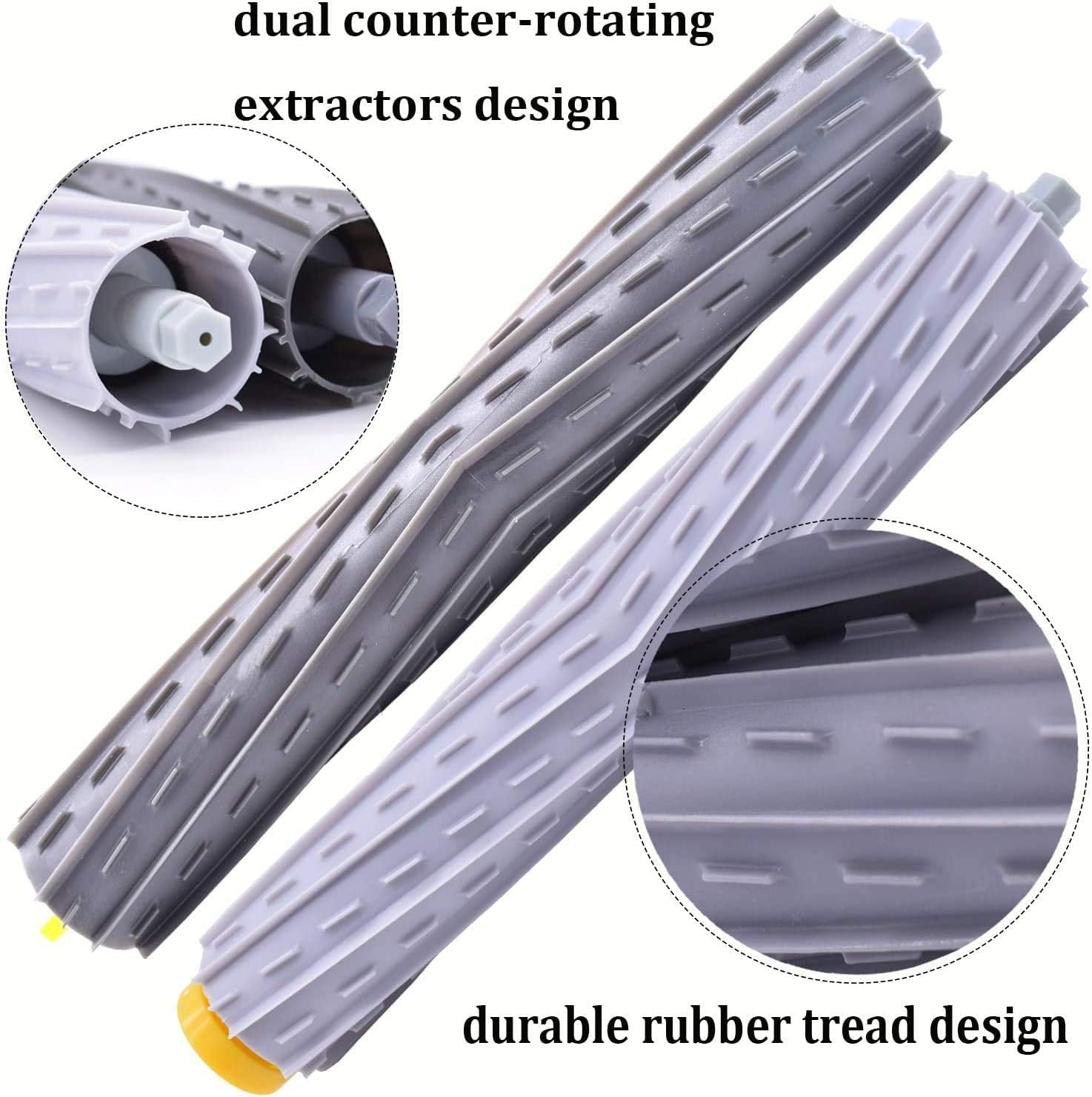 Replacement Accessory for iRobot Roomba 800 900 Series 805 860 870 871 880 890 960 980 Vacuum Accessories, Replacement Parts with 4 Roller Brushes,2 Tires,4 Filters,4 Side Brushes & Screws - Image 3