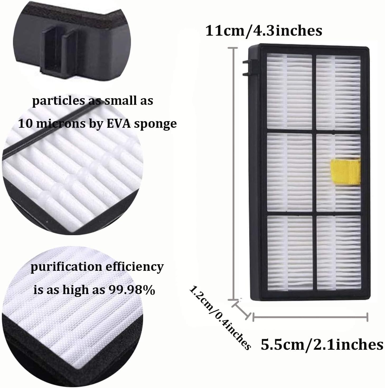 Replacement Accessory for iRobot Roomba 800 900 Series 805 860 870 871 880 890 960 980 Vacuum Accessories, Replacement Parts with 4 Roller Brushes,2 Tires,4 Filters,4 Side Brushes & Screws - Image 5