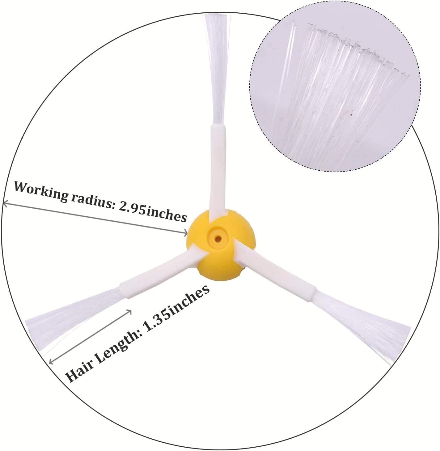 Replacement Accessory for iRobot Roomba 800 900 Series 805 860 870 871 880 890 960 980 Vacuum Accessories, Replacement Parts with 4 Roller Brushes,2 Tires,4 Filters,4 Side Brushes & Screws - Image 9