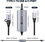 Guermok USB C Video Capture Card, 1080P@60FPS PD100W Fast Charge Type C to USB-A/C USB3.0 Capture Device for Quest 3, for iPad Phone MacOS Switch Steam PC for Gaming & Streaming - Image 6