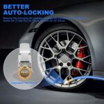 Brass Tire Inflation Hose Adapter, Locking Tire Air Chuck, Threaded Twist Connection Converts to Locking, No Leak Air Compressor Pump Clamps On Tire Chuck with Tire Valve Tire Nozzle 2pcs - Image 6