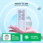 Replacement Remote Control for Dyson BP01 Compatible with Air Purifier & Tower Fan Easy Setup & Silent Operation (Silver) - Image 7