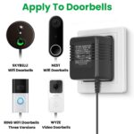 24Volt 500mA UL Certified Doorbell Transformer, C Wire Adapter Thermostat, Competible with All Versions of Ring Doorbell and Thermostat for Nest Ecobee(16.4FT Charging Cable-UL Certified) - Image 3