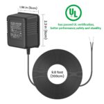 24Volt 500mA UL Certified Doorbell Transformer, C Wire Adapter Thermostat, Competible with All Versions of Ring Doorbell and Thermostat for Nest Ecobee(16.4FT Charging Cable-UL Certified) - Image 5
