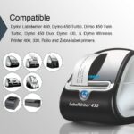 BETCKEY - Barbell Style Jewelry/Price Tag Labels Replace for DYMO 30299 (3/8" x 3/4") - Compatible with DYMO Labelwriter 450, 4XL & Zebra Desktop Printers [6 Rolls/9000 Labels] - Image 4