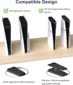 PS5 Slim Stand, PS5 Pro Vertical Stands Compatible with Slim& PS5-Console, Vertical Console PS5-Stand, Space Saving Console Stand, PlayStation 5Slim Base Accessories - Image 4