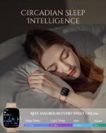 Smart Watch for Women, Android and iOS Phones Compatible, Fitness Running Tracker, Step Counter Smartwatch, Sleep/Heart Rate Health Monitor, Answer/Make Calls, IP68 Waterproof, Gold - Image 5