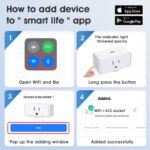 Smart Plug with USB C Port, 15A/3000W Mini WiFi Plug Compatible with Alexa, Google Home, Smart Socket with RF433/APP Control Timer, 2.4G WiFi Only, RoHS, CE & FCC Certified (with USB C, 1PCS) - Image 4