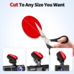 5 PCS Double Sided Adhesive Pads for Dash Cam, 2.2" Round Adhesive Sticky Pads Replacement, Heat Resistant Double Sided Sticker Tape, for Dash Camera, Car Dashboard Windshield GPS Holder - Image 7