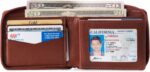 Alpine Swiss Logan Zipper Bifold Wallet For Men or Women RFID Safe Comes in a Gift Box - Image 3