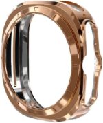 Case Compatible with 2024 Samsung Galaxy Watch 7 Ultra 47mm, Soft TPU Bumper Clear Protective Cover for Men Women Accessories (Silver) (Gold) - Image 4