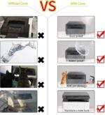 Universal Printer Dust Cover - Wireless HP, Epson & Canon - Waterproof Black 600D Case Protector - 20x16x12 Inch - Image 6