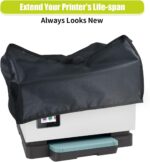 Universal Printer Dust Cover - Wireless HP, Epson & Canon - Waterproof Black 600D Case Protector - 20x16x12 Inch - Image 8