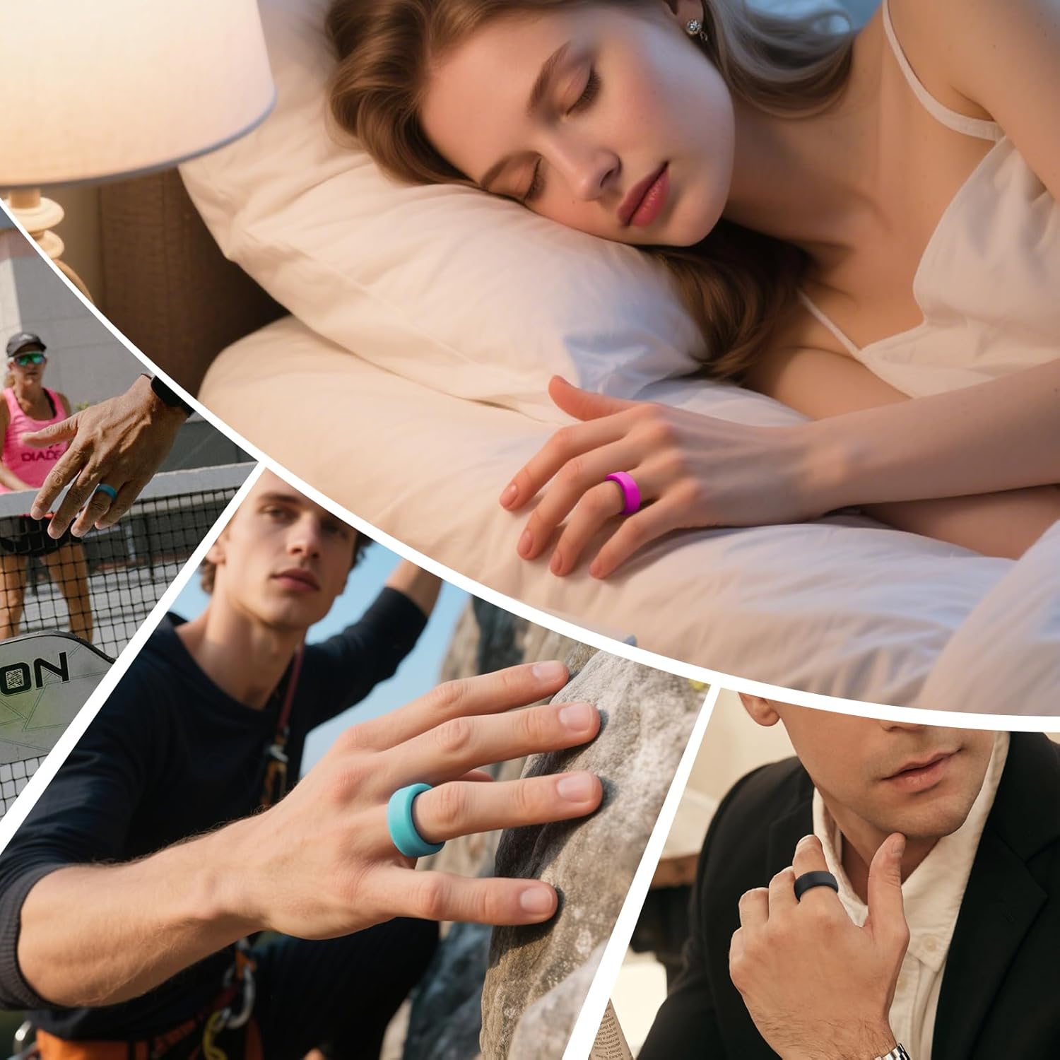 14 Pack Ring Cover Compatible with Oura Ring Gen 4/Gen 3 Horizon/Gen 3 Heritage, Ultra-Thin Anti-Scratch Silicone Ring Case for Women Men, Support Charging with Cover on - Image 7