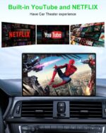 5 in 1 Wireless CarPlay Adapter and Android Auto Adapter Support Netflix/YouTube - CarPlay Ai Box Convert CarPlay Dongle TF Card/U Disk Magic Link for OEM Wired CarPlay/Android Auto Cars - Image 3