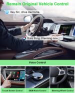 5 in 1 Wireless CarPlay Adapter and Android Auto Adapter Support Netflix/YouTube - CarPlay Ai Box Convert CarPlay Dongle TF Card/U Disk Magic Link for OEM Wired CarPlay/Android Auto Cars - Image 4