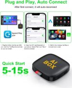 5 in 1 Wireless CarPlay Adapter and Android Auto Adapter Support Netflix/YouTube - CarPlay Ai Box Convert CarPlay Dongle TF Card/U Disk Magic Link for OEM Wired CarPlay/Android Auto Cars - Image 6