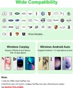 5 in 1 Wireless CarPlay Adapter and Android Auto Adapter Support Netflix/YouTube - CarPlay Ai Box Convert CarPlay Dongle TF Card/U Disk Magic Link for OEM Wired CarPlay/Android Auto Cars - Image 7