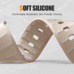 Sport Band Compatible with Apple Watch 49mm 46mm 45mm 44mm 42mm for Men Women, Soft Silicone Breathable Wristband Replacement Strap for iWatch Ultra 2 SE Series 10 9 8 7 6 5 4 3 2 1 - Image 5