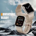 Sport Band Compatible with Apple Watch 49mm 46mm 45mm 44mm 42mm for Men Women, Soft Silicone Breathable Wristband Replacement Strap for iWatch Ultra 2 SE Series 10 9 8 7 6 5 4 3 2 1 - Image 6