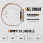 Sport Band Compatible with Apple Watch 49mm 46mm 45mm 44mm 42mm for Men Women, Soft Silicone Breathable Wristband Replacement Strap for iWatch Ultra 2 SE Series 10 9 8 7 6 5 4 3 2 1 - Image 7