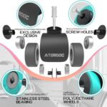 Office Chair Caster Wheels by ATOMDOC, 2" Newly Revolutionary Quadruple Ball Bearing Design,Heavy Duty & Safe Protection for All Floors Including Hardwood, Set of 5 - Image 5