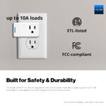 YoLink Plug Mini, Ultra-Compact Smart Outlet with Over-Temperature Protection & Precision Scheduling, 1/4 Mile LoRa Range, Alexa, Google Assistant Integration, Hub Required for Full Function - Image 5