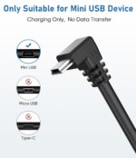 Gonofeto Charger Cable for Garmin GPS,(15Ft 18AWG) USB C to Mini USB Charging Cord, Thicker Shielded GPS Replacement Power Adapter Wire for Garmin Nuvi,Drivesmart 65,Zumo XT,Dezl,Navigation - Image 7