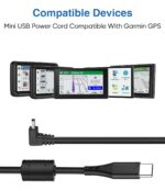 Gonofeto Charger Cable for Garmin GPS,(15Ft 18AWG) USB C to Mini USB Charging Cord, Thicker Shielded GPS Replacement Power Adapter Wire for Garmin Nuvi,Drivesmart 65,Zumo XT,Dezl,Navigation - Image 8