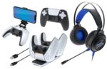 dreamGEAR Gamers Kit for PlayStation 5: Gaming Headset with 50mm Drivers, PS5 Controller Charger, Adjustable Phone Mount, USB-C Cable, Protective Cover and Caps - Image 7