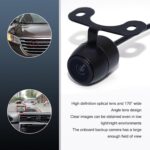 Car Reversing Camera, IP68 Waterproof HD Night Vision Rear View Camera with Bracket Wire Harness, 170 Degree Wide-Angle Dynamic Path Guide Line, Universal for Cars (Black) - Image 3