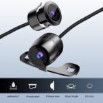 Car Reversing Camera, IP68 Waterproof HD Night Vision Rear View Camera with Bracket Wire Harness, 170 Degree Wide-Angle Dynamic Path Guide Line, Universal for Cars (Black) - Image 7