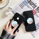 Clear Crystal Glitter Collapsible Expandiing Moblile Phone Grip Stand Holder for Smartphones and Tablets Cell Phone Accessory (Beach) - Image 3