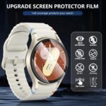 Suoman 4-Pack Screen Protector for Samsung Galaxy Watch 7/6/5/4 40mm, Tempered Glass Protectors Perfectly Fit for Galaxy 40 mm Smartwatches - Image 7