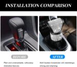 Bling Car Gear Shift Knob Cover, Auto Knob Gear Stick Protector Diamond Decor Accessories, Crystal Rhinestone Vehicle Shifting Gear Stick Protector, Universal for SUV, Truck - Image 5