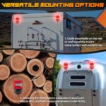 Wireless Trailer Lights Magnetic - Adjustable Magnetic Tow Light with 2 Mounting Options Rechargeable Towing Tail Light Kit Reverse Light for Trucks, Boat, RV, Vehicle, Caravan - Image 5