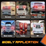 Wireless Trailer Lights Magnetic - Adjustable Magnetic Tow Light with 2 Mounting Options Rechargeable Towing Tail Light Kit Reverse Light for Trucks, Boat, RV, Vehicle, Caravan - Image 7