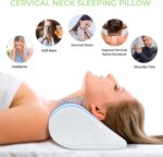 COOLBEBE Cervical Neck Pillows for Pain Relief Sleeping, Neck Support Roll Pillow, Cervical Memory Foam Pillows for Bolster, Sleeping and Spine Protecting - Image 3