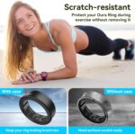 DDJ Ultra-Thin Cover for Samsung Galaxy & Smart Rings - 4 Pack Ring Protector, Sizing Kit, Anti-Scratch Silicone, Sizes 5/6/7/8/9/10 (White/Pink/Purple/Black) - Image 4