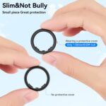 DDJ Ultra-Thin Cover for Samsung Galaxy & Smart Rings - 4 Pack Ring Protector, Sizing Kit, Anti-Scratch Silicone, Sizes 5/6/7/8/9/10 (White/Pink/Purple/Black) - Image 6